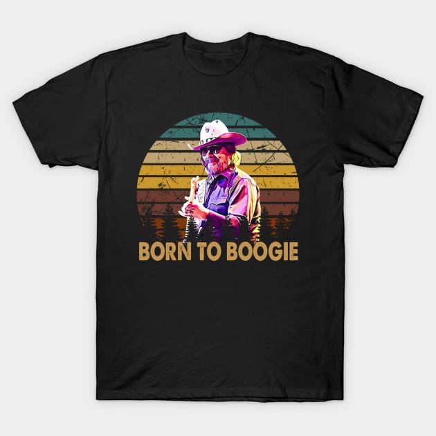 Born to boogie vintage hank art T-Shirt by Tosik Art1